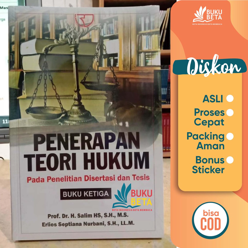 Jual Penerapan Teori Hukum Pada Penelitian Disertasi Dan Tesis Buku