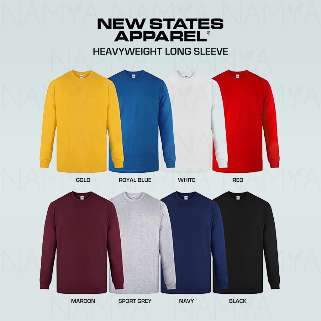 Jual Kaos Polos Lengan Panjang New States Apparel NSA Long Sleeve