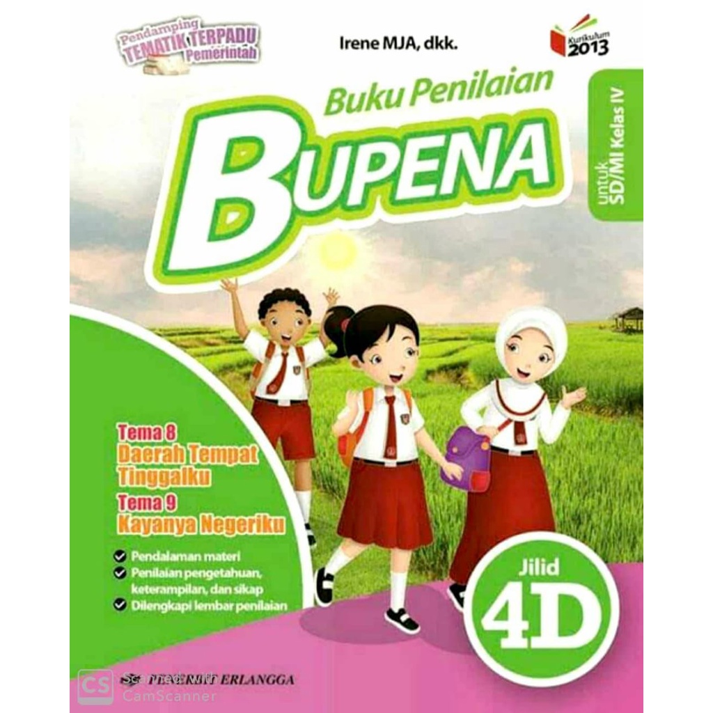 Jual BUKU BUPENA PENILAIAN 4A 4B 4C 4D SD MI K13N KELAS 4 Shopee