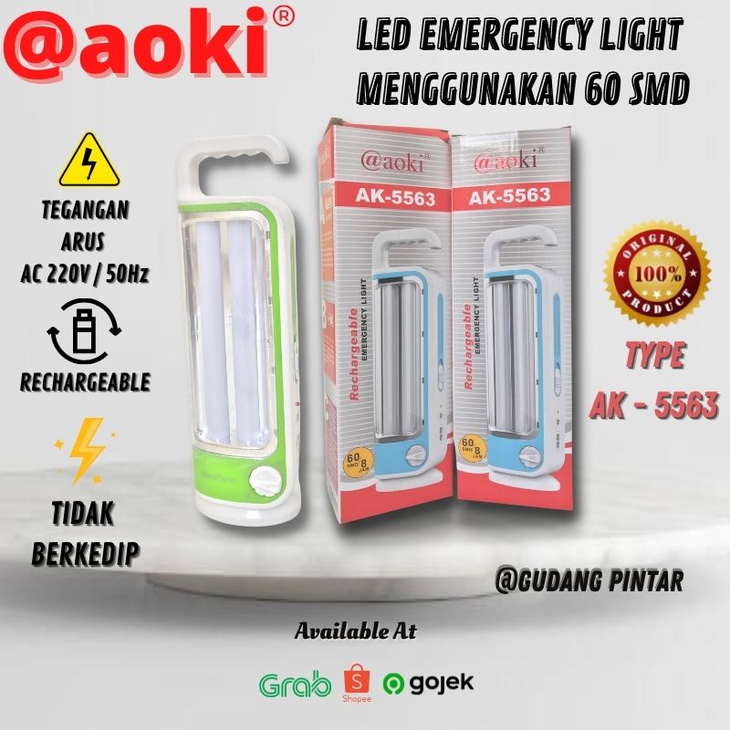 Jual Lampu Darurat Led Senter Emergency Tube Smd Dimmer Aoki Light