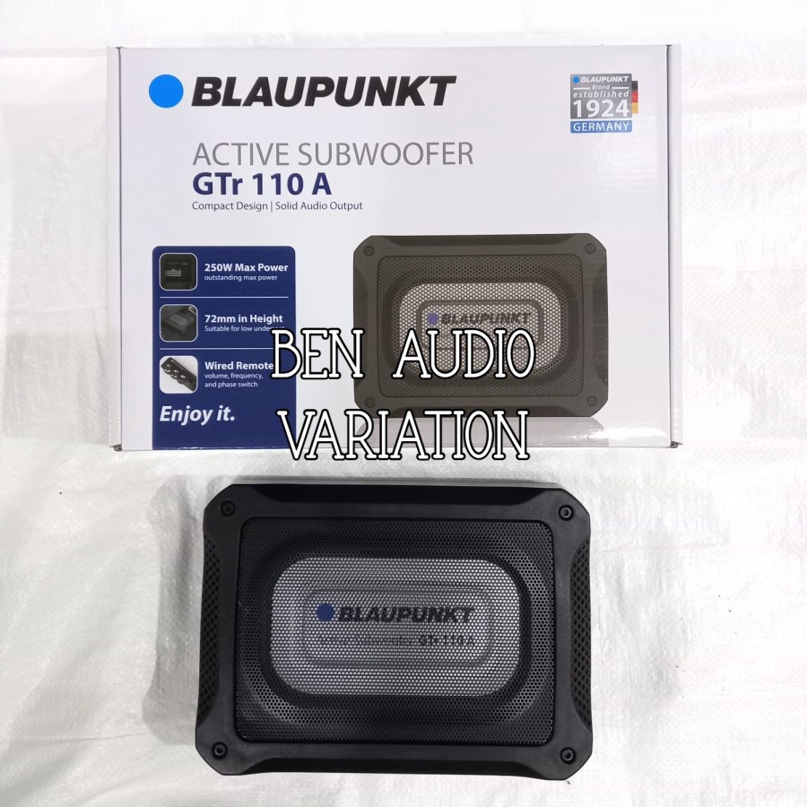 Jual Subwoofer Kolong Aktif Blaupunk Gtr A Made In German Shopee