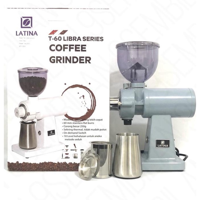 Jual Promo Latina T 60 Libra Metalic Black Electric Coffee Grinder