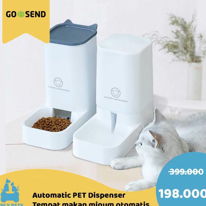 Jual Pet Dispenser Only Pets Tempat Makan Minum Kucing Anjing Anti