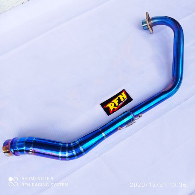 Jual Pipa Knalpot Leher Blue Moon Vixion R Old Nvl Gsx Mega Pro Tiger