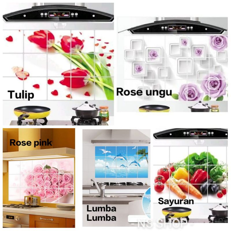 Jual Stiker Dapur Anti Minyak Wallpaper Dapur Anti Api Anti Air