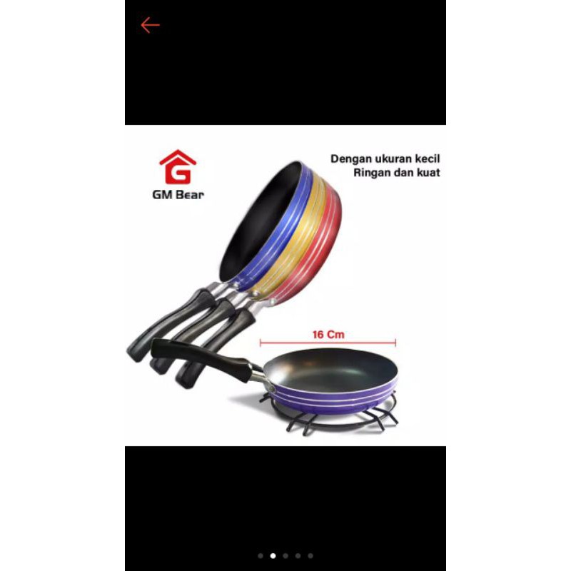 Jual Gm Bear Mini Fry Pan Cm Wajan Shopee Indonesia