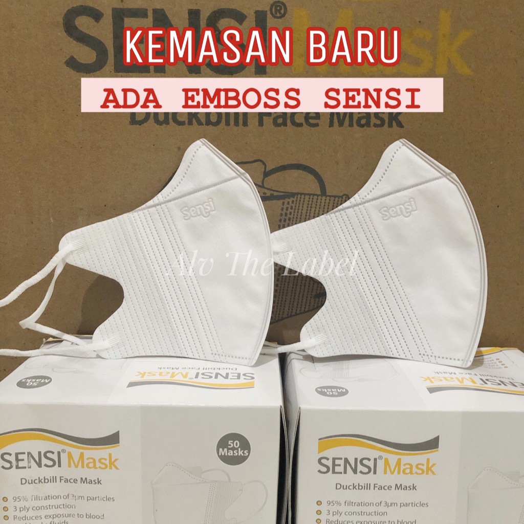 Jual Masker Sensi Duckbill Kotak Pcs Surgical Mask Sensi