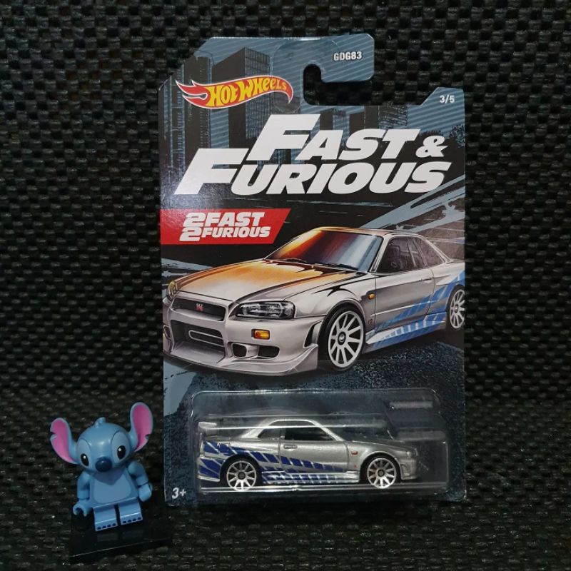 Jual Hot Wheels Nissan Skyline Gtr Bnr R Fast Furious Reguler