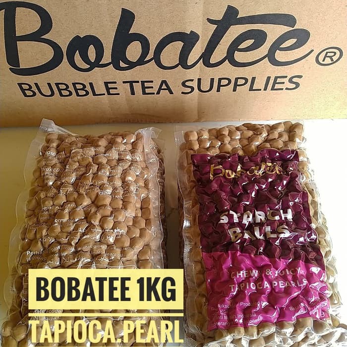 Jual BOBA Bobatee Tapioka Pearls STARCH BALL Bubble Tea Kemasan 1kg