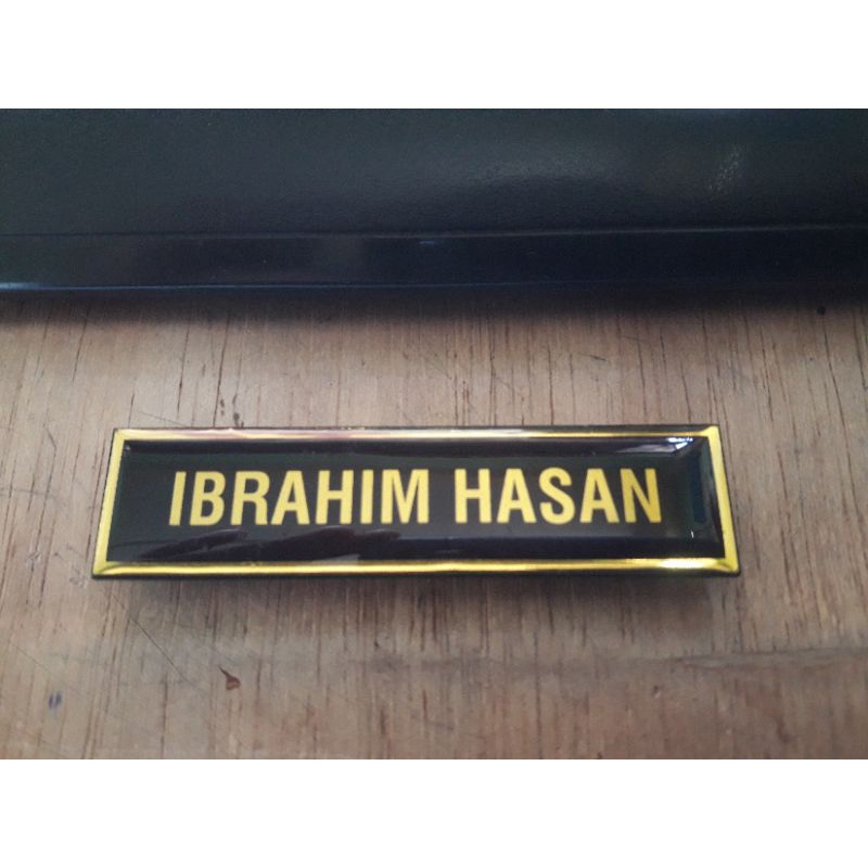 Jual Papan Nama Name Tag Krilik Hitam Shopee Indonesia