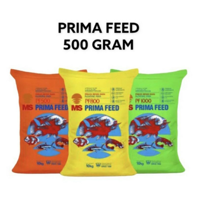 Jual PELET PF PRIMA FEED 500 800 1000 KEMASAN 500 GRAM PF 500 Shopee