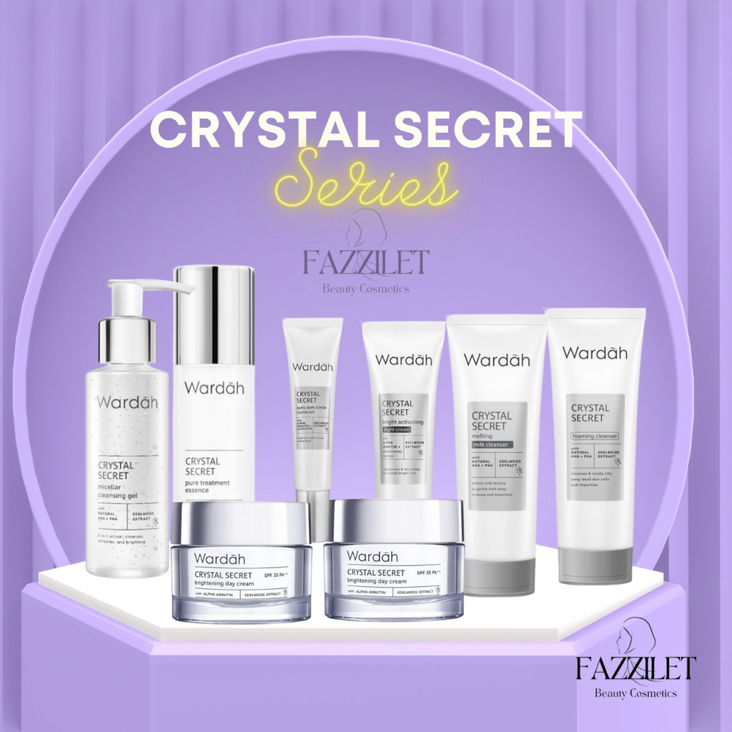 Jual Wardah Crystal Secret Series Lengkap Night Day Cream Eye Cream