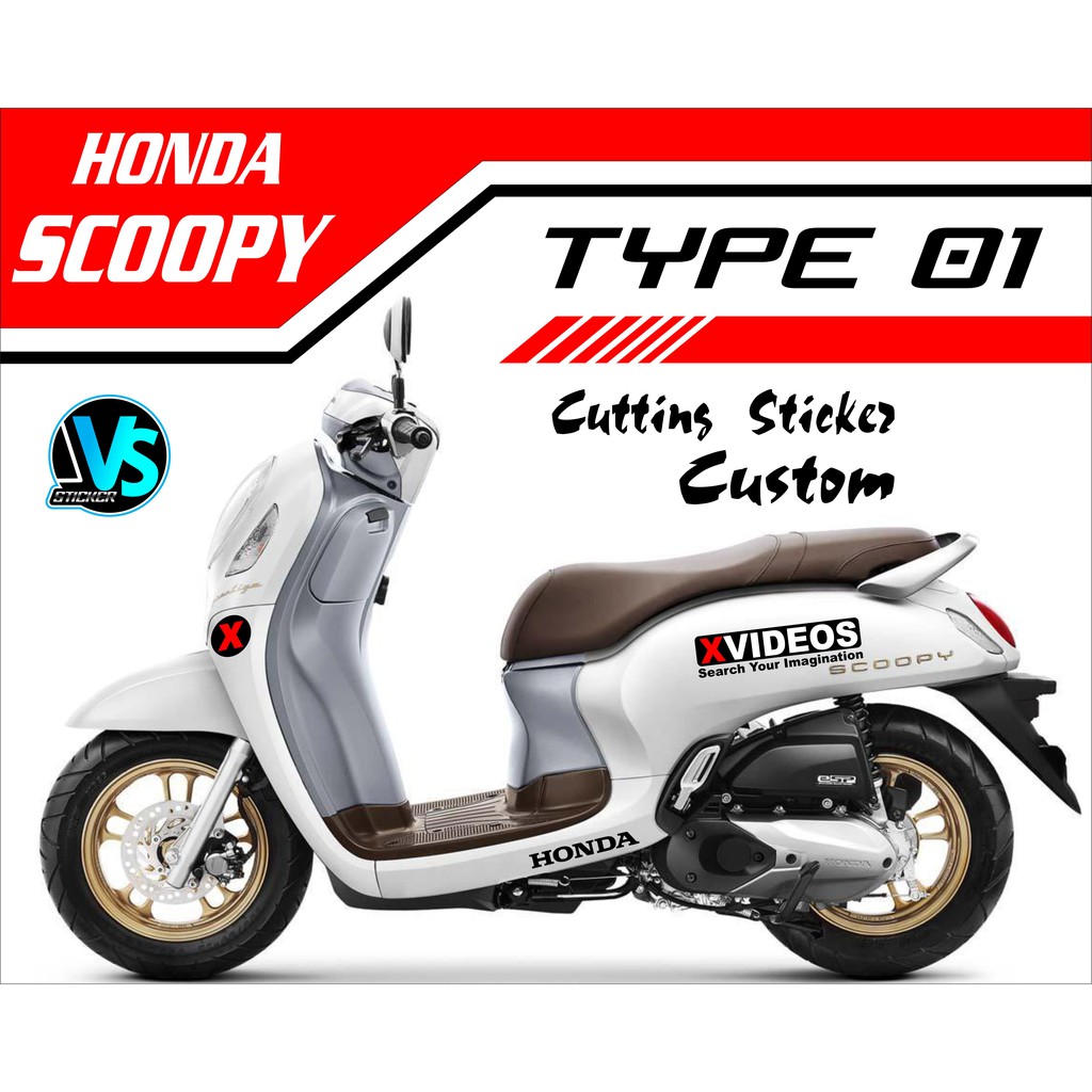 Jual Striping Cutting Sticker Terbaru XVIDEOS Stiker Honda Scoopy