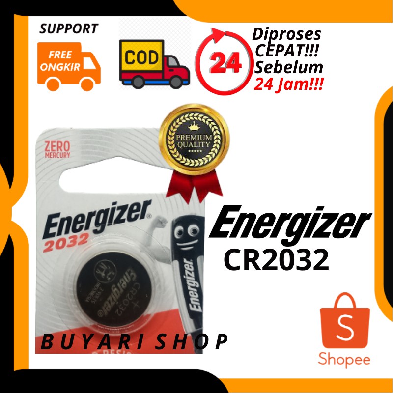 Jual COD Baterai Batre Batrai Batrei CMOS Energizer CR2032 Laptop PC