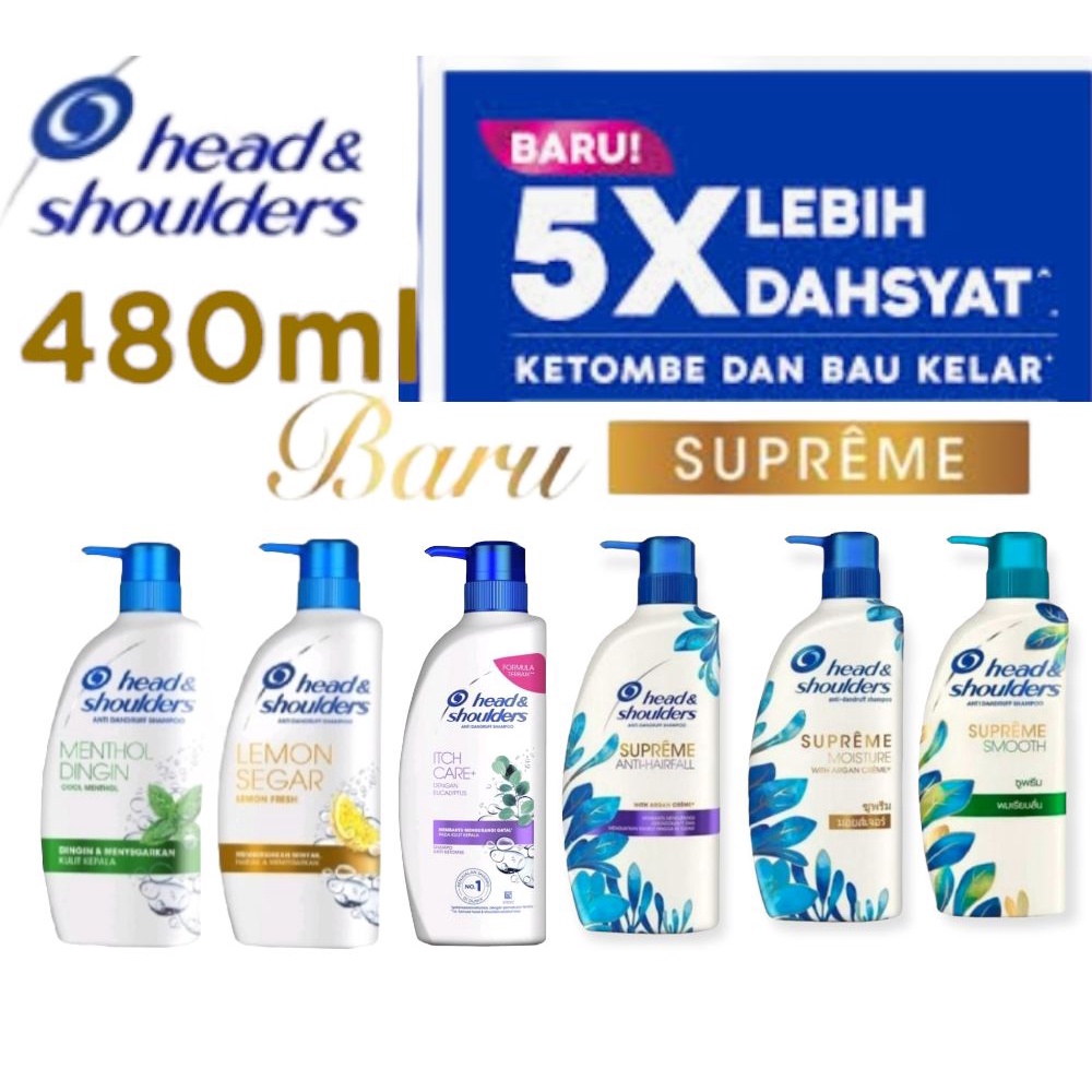 Jual Head Shoulders Supreme Shampoo 480ml Perawatan Rambut Anti