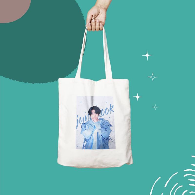 Jual Tote Bag Canvas SATUAN BISA CUSTOM FOTO DLL Shopee Indonesia