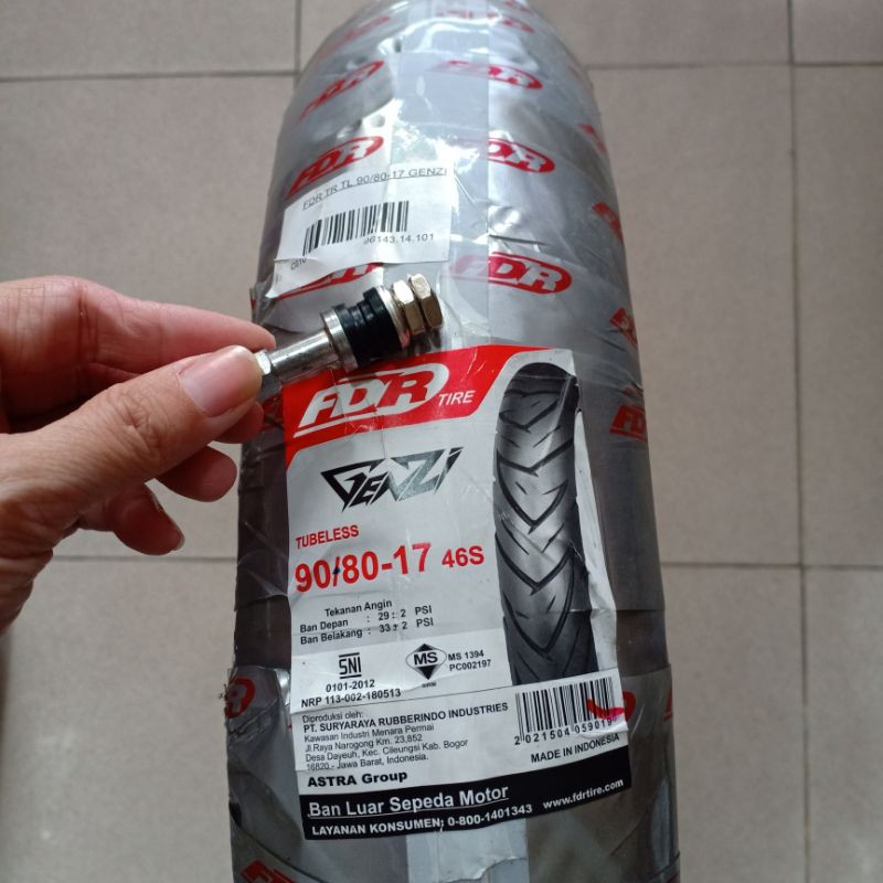 Jual BAN FDR GENZI GENZI PRO TUBELESS 90 80 17 TUBE LESS Shopee