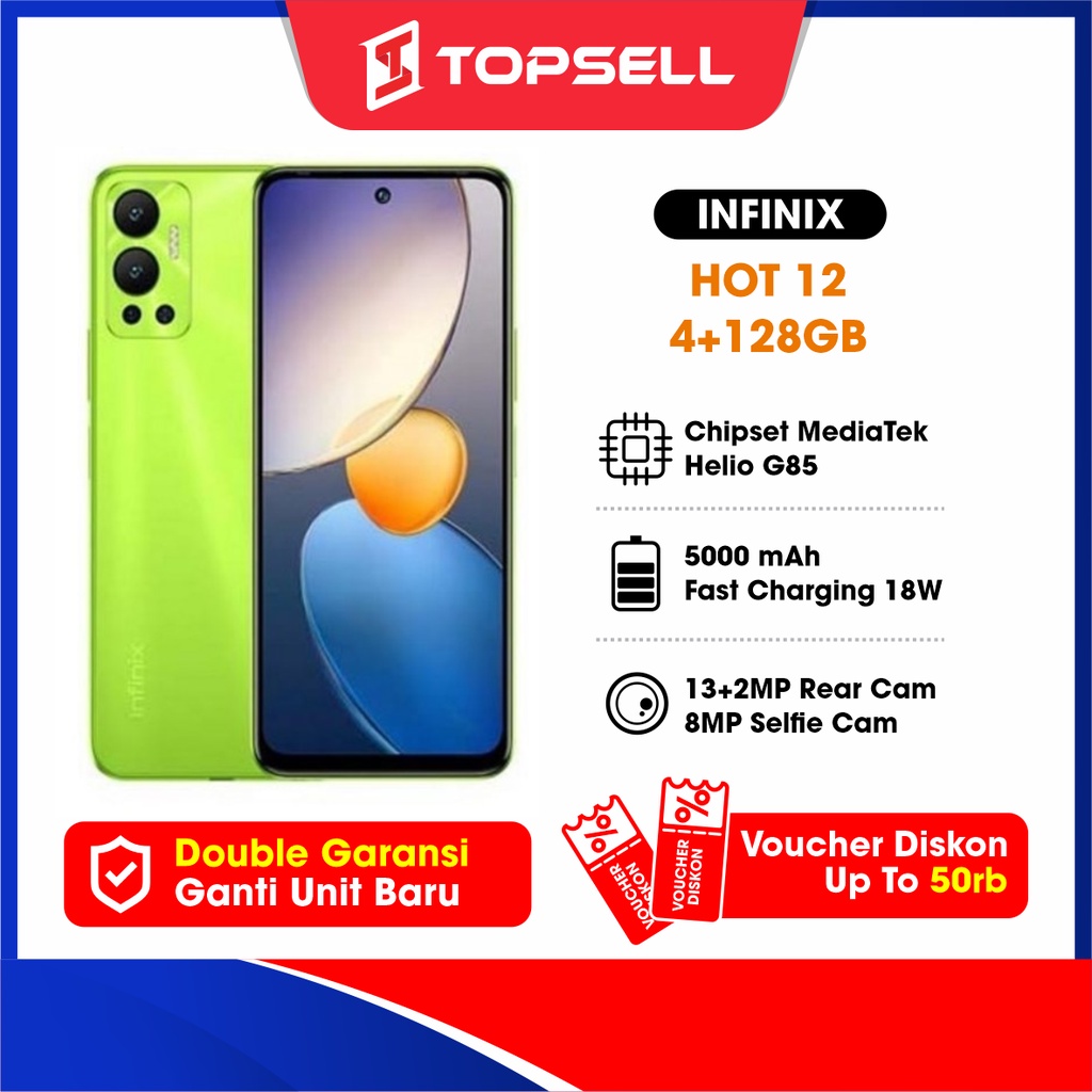 Jual INFINIX Hot 12 6 128GB Garansi Resmi 12 Bulan Shopee Indonesia