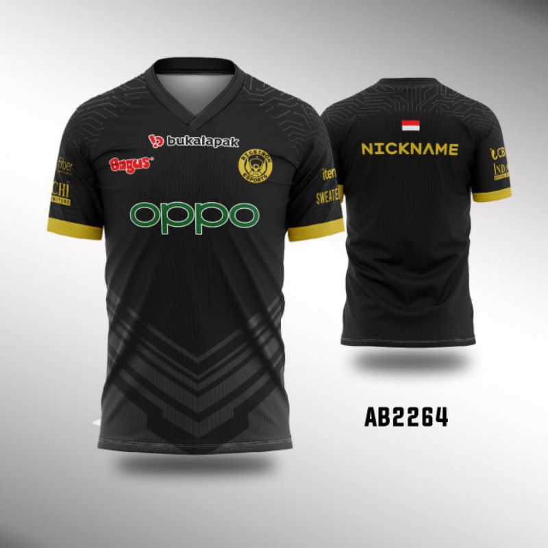 Jual Kaos Jersey BTR BIGETRON ESPORT 2022 AB2264 Black Edition Custom