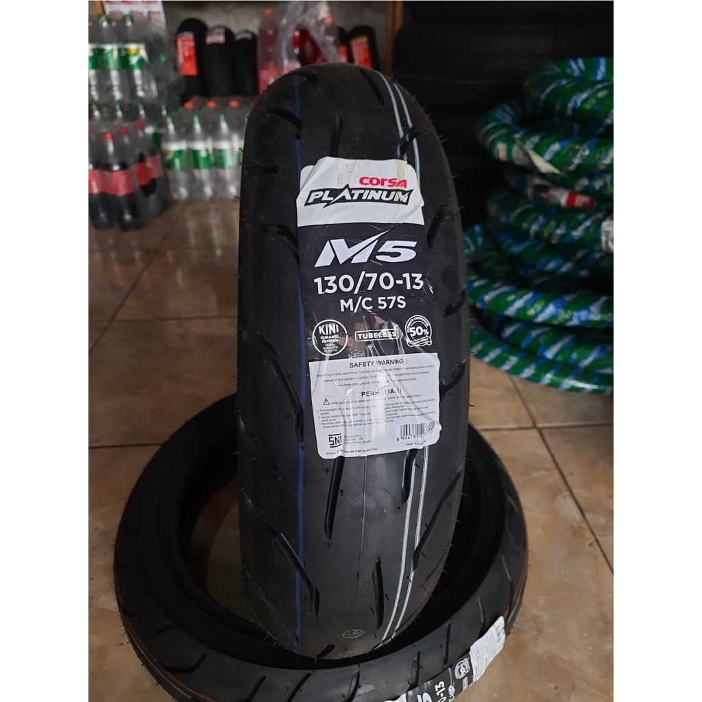 Jual Ban Nmax Belakng Corsa M5 Platinum 130 70 R13 Dan 110 70 R13 Free