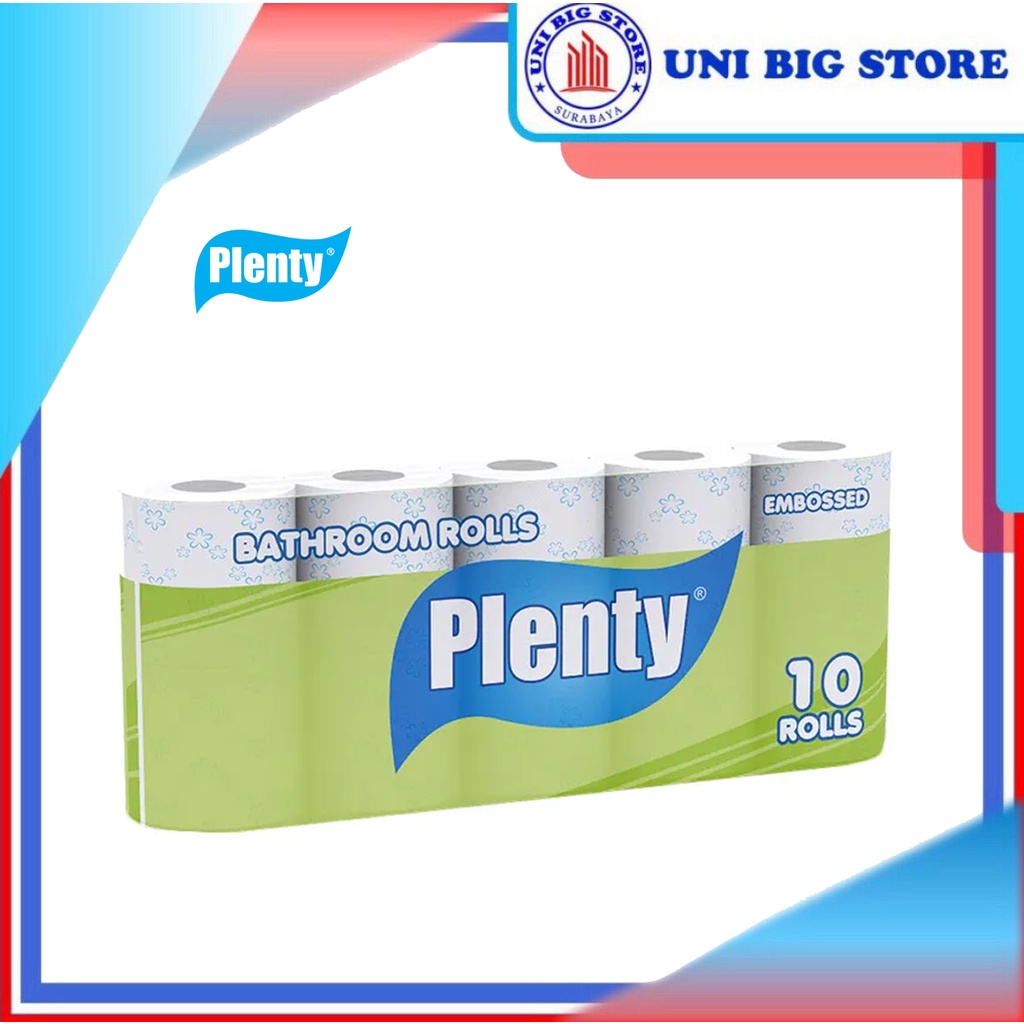 Jual Plenty Bathroom Tissue Toilet Rolls Embosed Tisu Core Gulung