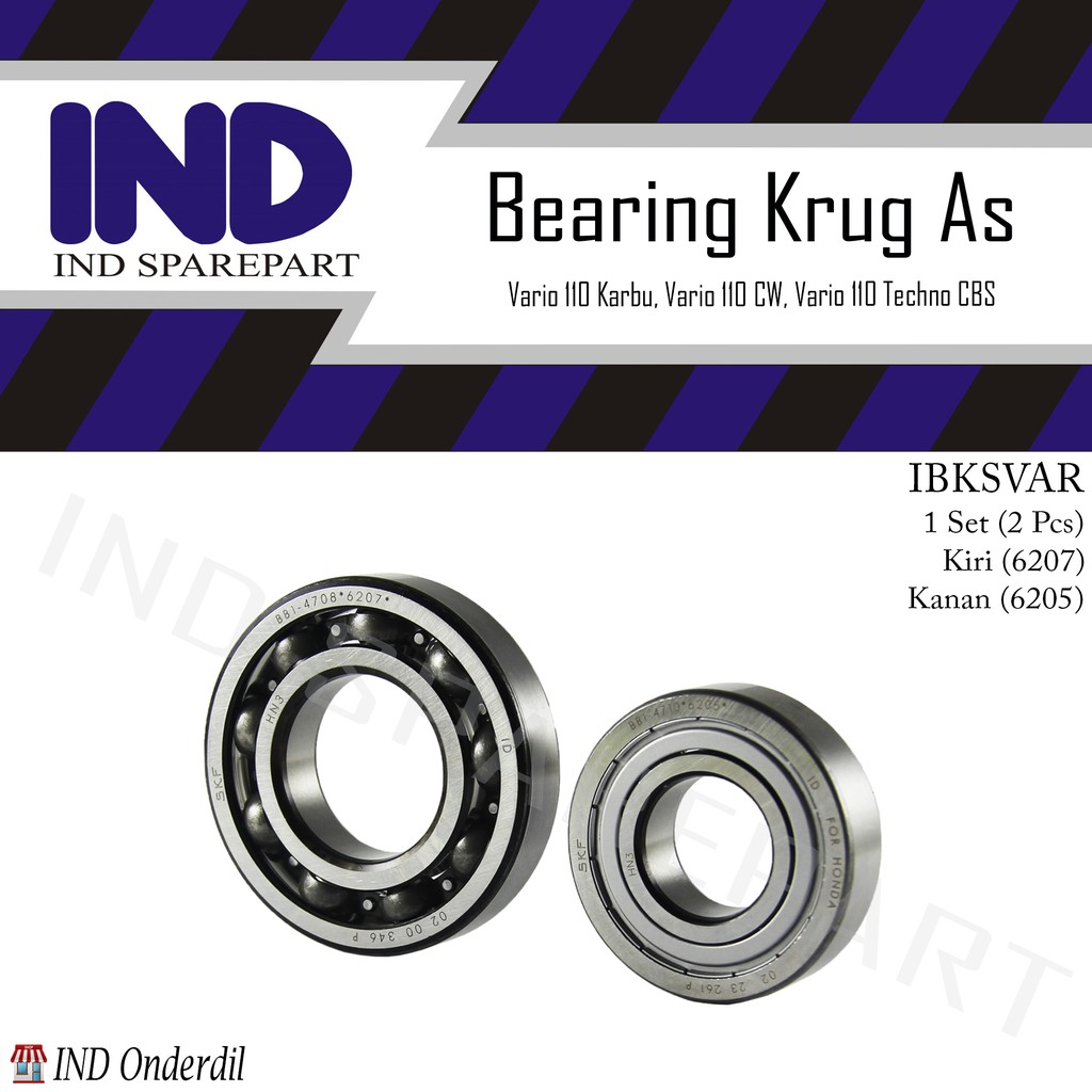 Jual Bearing Bering Laher Laker Kruk Krug Ker Krek As Vario Techno