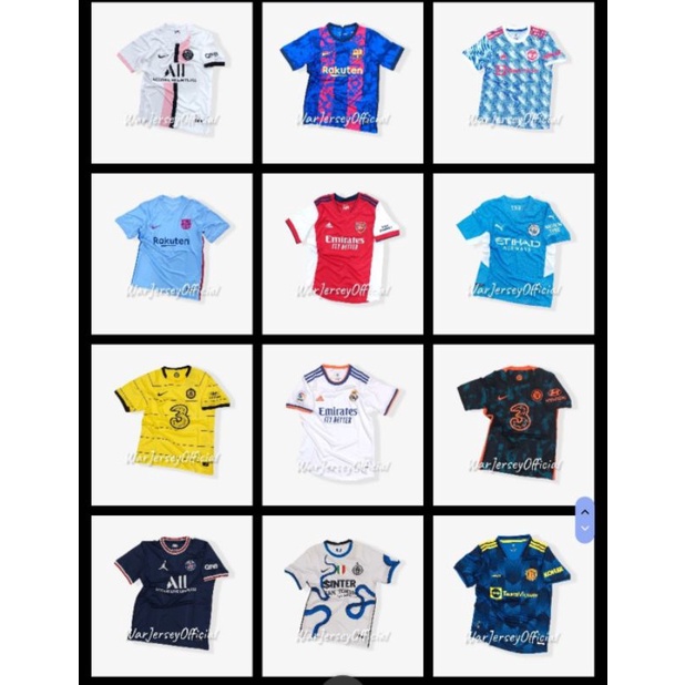 Jual JERSEY BOLA CLUB EROPA GRADE ORI BAJU BOLA CLUB EROPA IMPORT