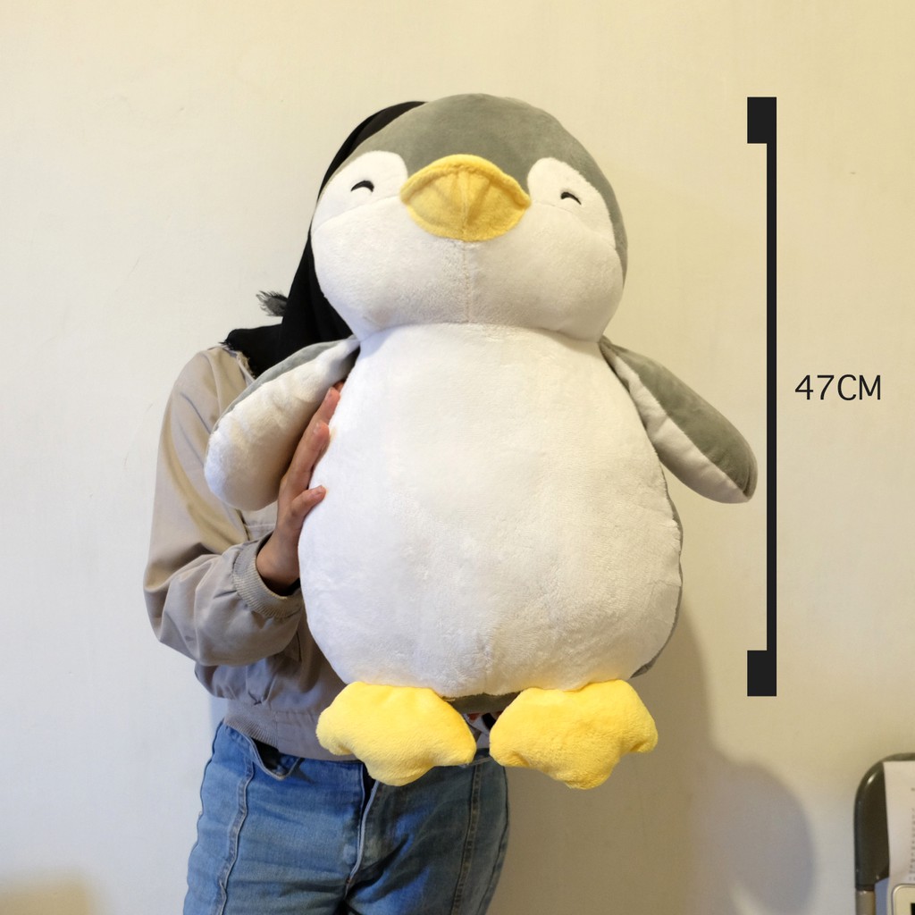 Jual Boneka Pinguin BIG BESAR 47CM PINGUIN SOFT LEMBUT PINGUIN MINISO