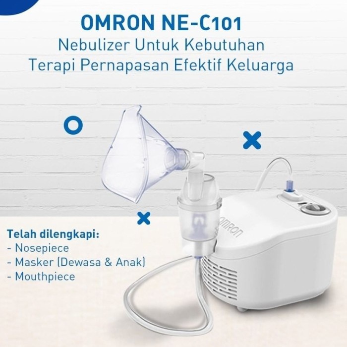 Jual Omron Nebulizer NE C101 Alat Bantu Uap Asma Compressor Nebulizer