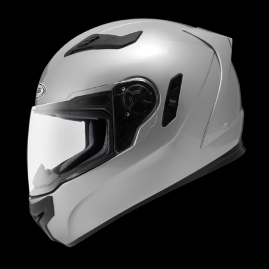 Jual Helm Zeus Zs Silver Fullface Double Visor Shopee Indonesia