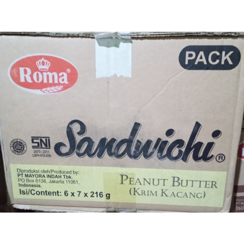 Jual Roma Sandwichi 1 Dus 42pc Shopee Indonesia