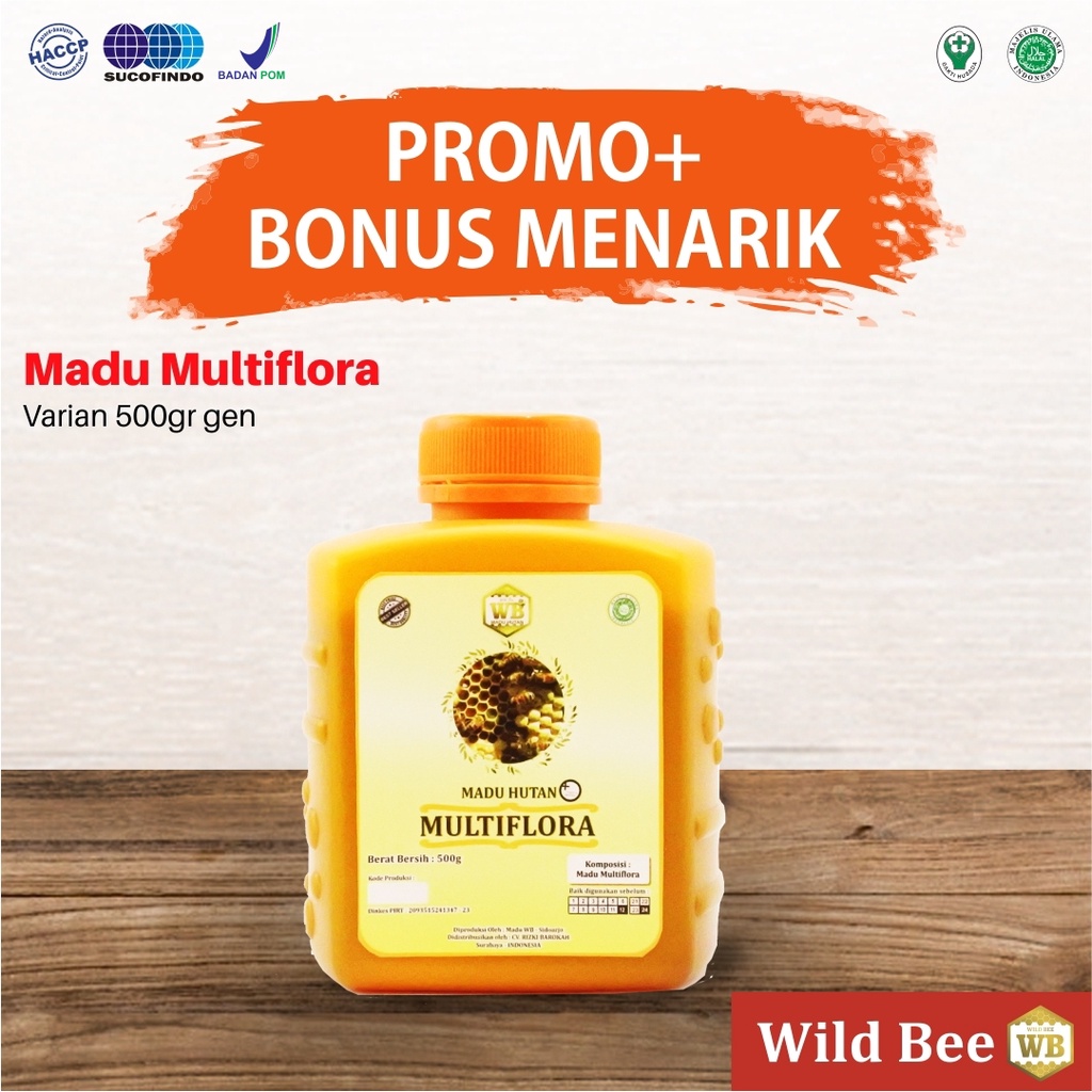 Jual Madu Multiflora Lebah Apis Melifera Garansi Murni Asli 100