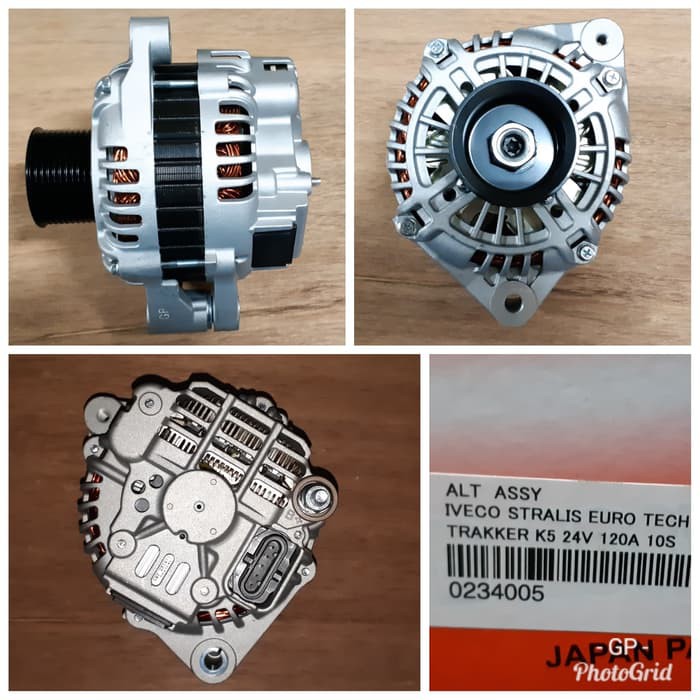 Jual Dinamo Alternator GP Iveco Stralis Euro Tech Trakker K5 24V 120A