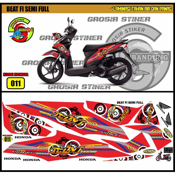 Jual STIKER MOTOR VARIASI HONDA BEAT FI ICON THAILAND Shopee Indonesia