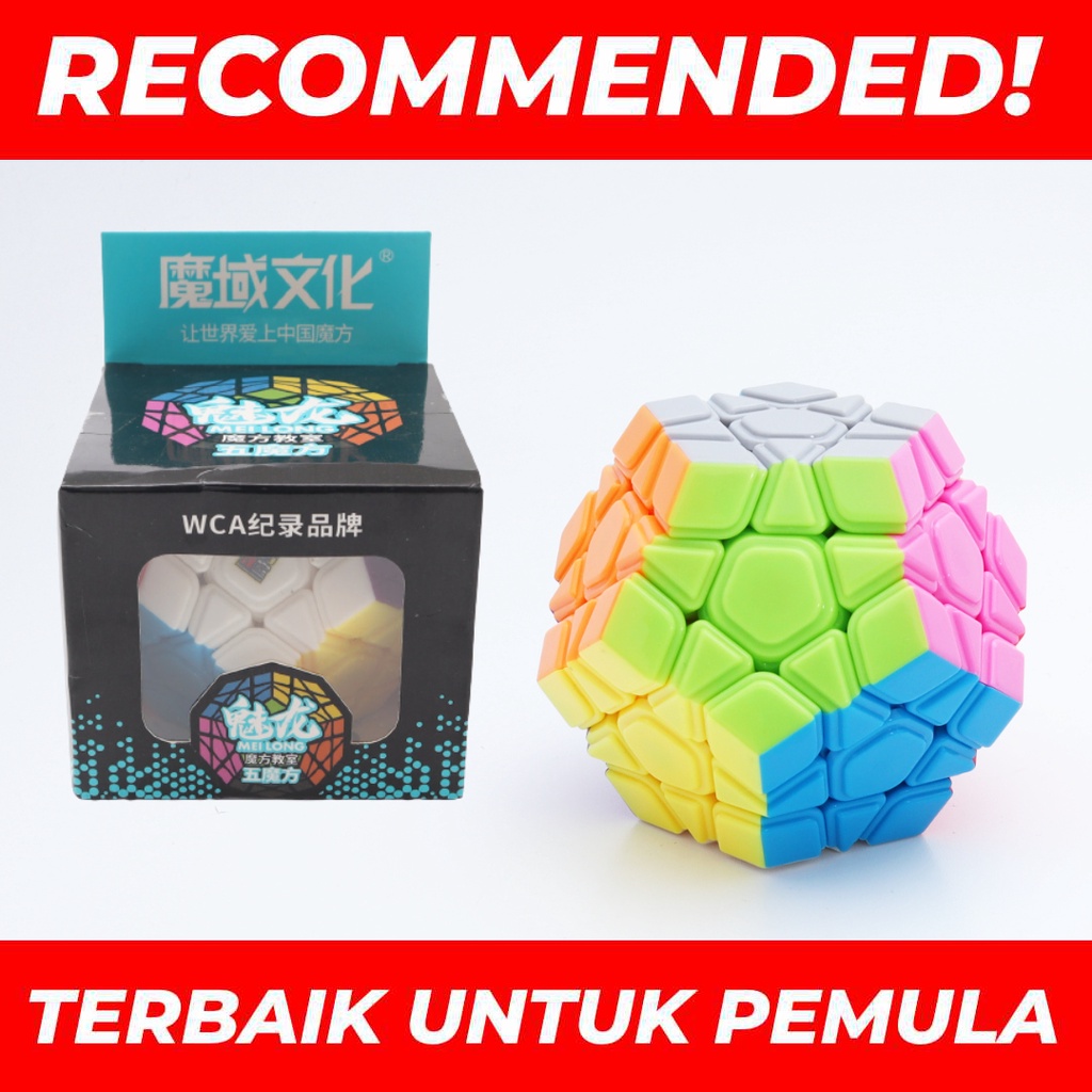 Jual Rubik Megaminx Moyu Meilong Megaminx Stickerless Carbon