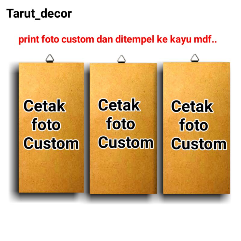 Jual Print Cetak Foto Custom Hiasan Dinding Kayu Shopee Indonesia