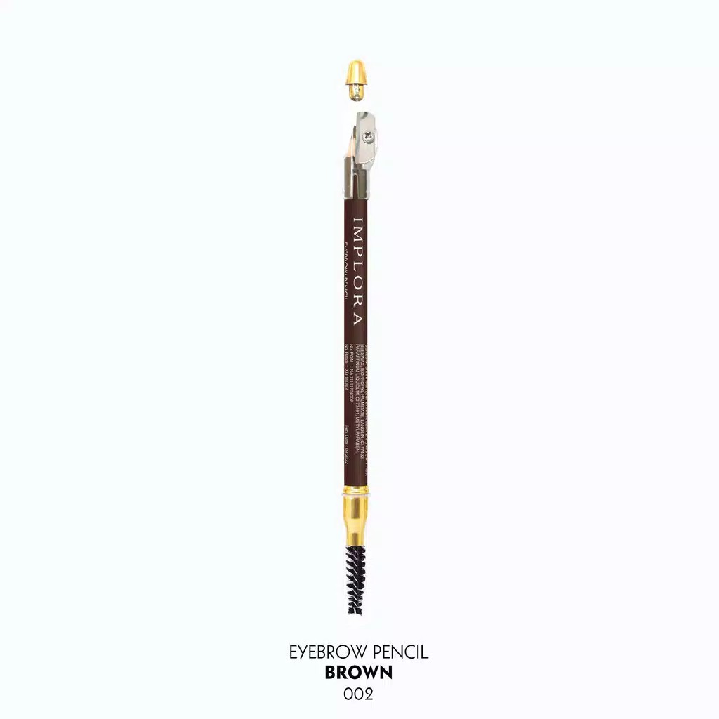 Jual Pensil Alis Implora Eyebrow Pencil 2 In 1 Dark Brown Hitam Coklat