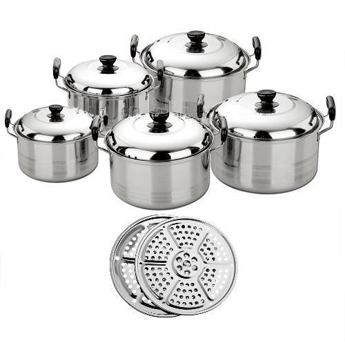 Jual America High Pots Panci Set 5 Pcs 2 Steamer Kingko Homelux