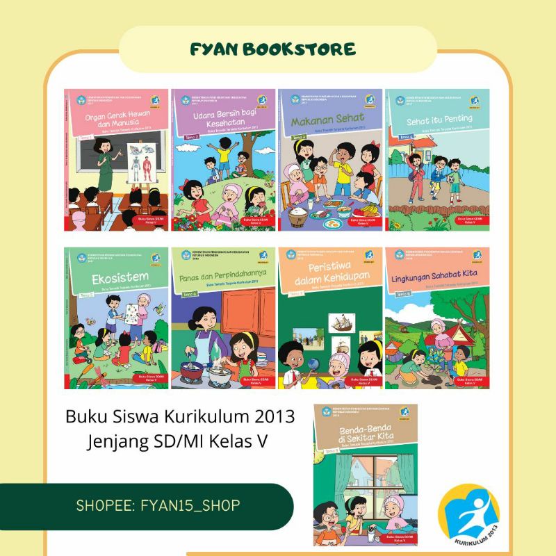 Jual Fyan Book Store Buku Siswa Jenjang Sd Mi Kelas V Kurikulum