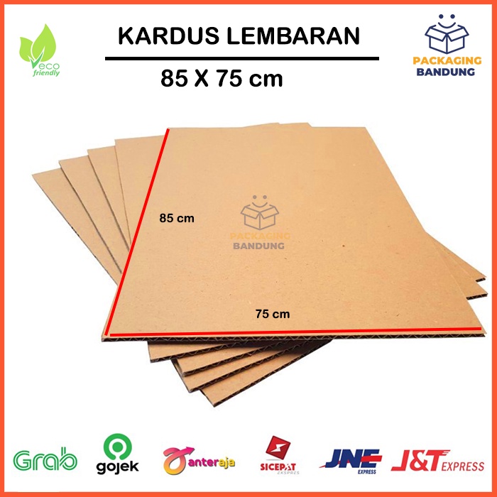 Jual Kardus Karton Lembaran Single Wall 85 X 75 Cm Sheet Polos Tebal 3