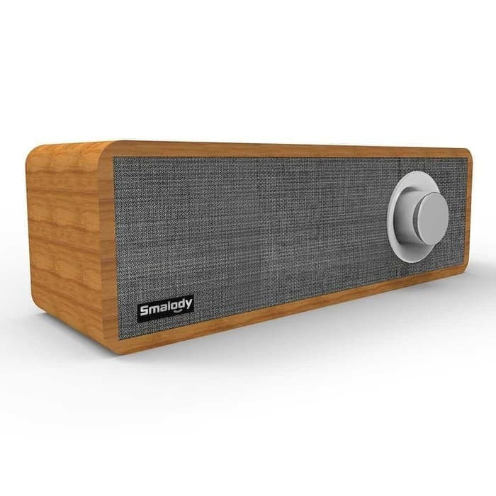 Jual Smalody Wooden Bluetooth Speaker Stereo Soundbar Shopee Indonesia