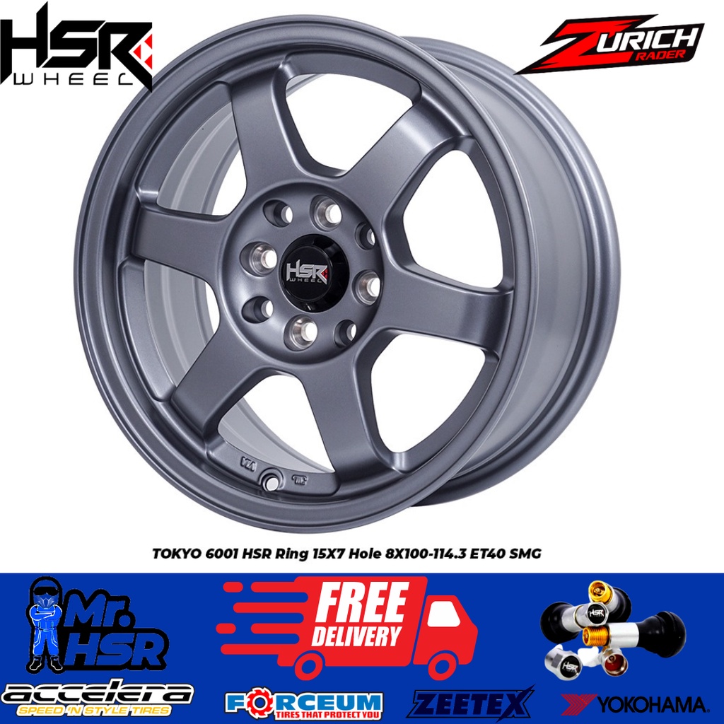 Jual PROMO VELG PALANG RING 15 HSR TOKYO TE37 PELEK RACING RATA BODY