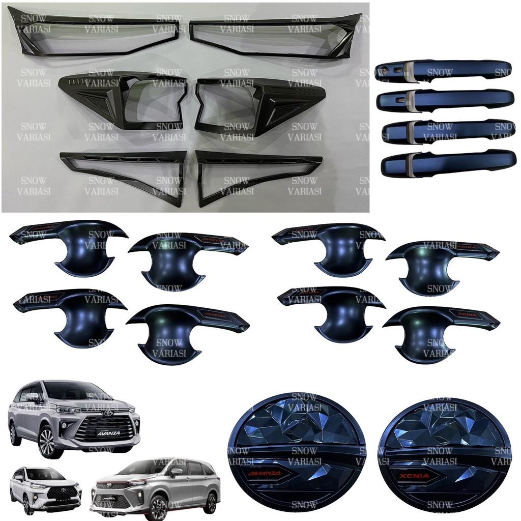 Jual Paket Garnish Depan Belakang Outer Handle Tank Cover Avanza Xenia