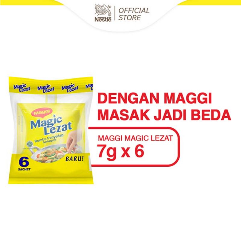 Jual Maggi Magic Lezat Bumbu Penyedap Serbaguna 7g X 6 Sachet Shopee