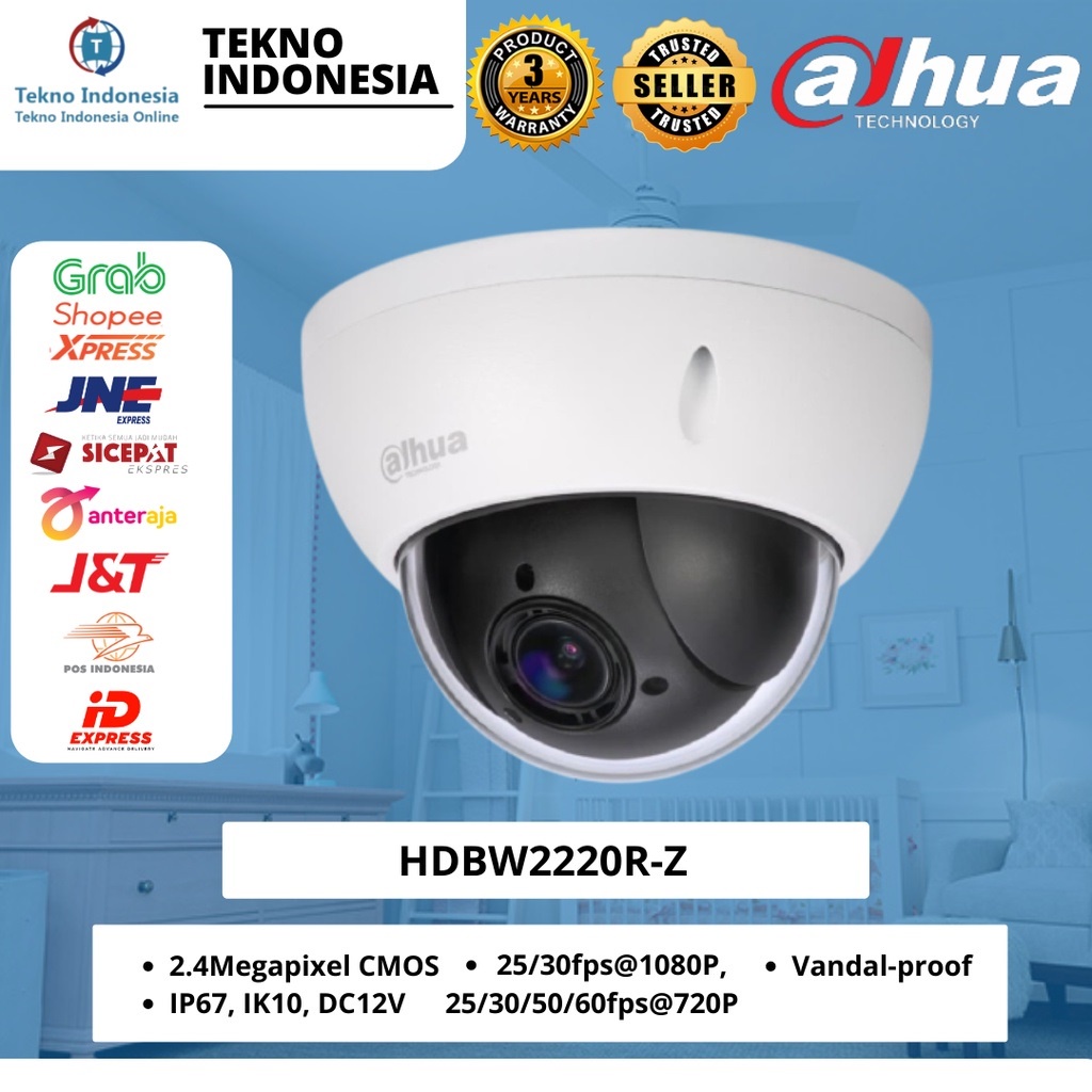 Jual Dahua Hdbw R Z Mp P Vandal Proof Ir Hdcvi Dome Camera