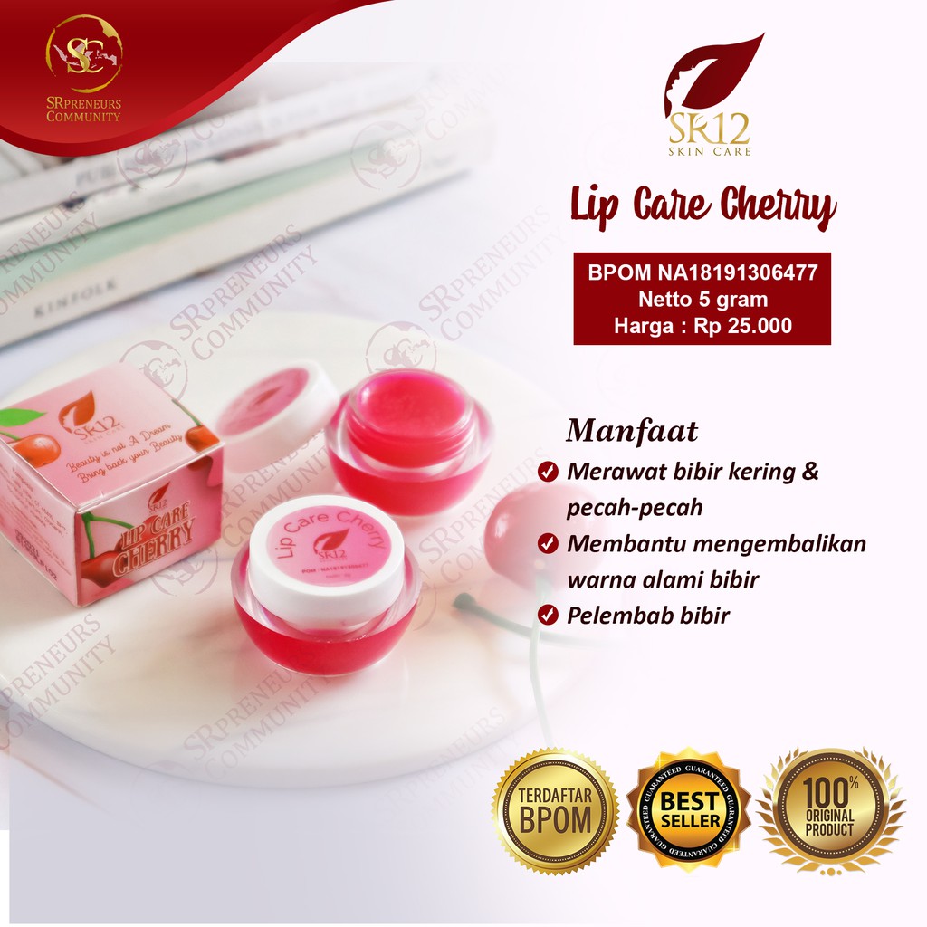 Jual Pemerah Pencerah Perawatan BIBIR LIP CARE SR12 BEST SELLER