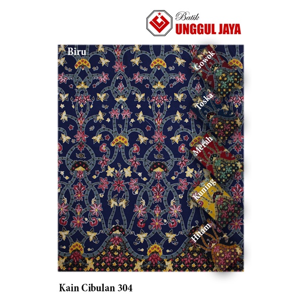 Jual Kain Batik Unggul Jaya Putri Jelita Cibulan 304 Shopee Indonesia