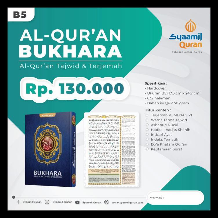 Jual Buku Religi Buku Spiritual Al Quran Bukhara Tajwid Dan