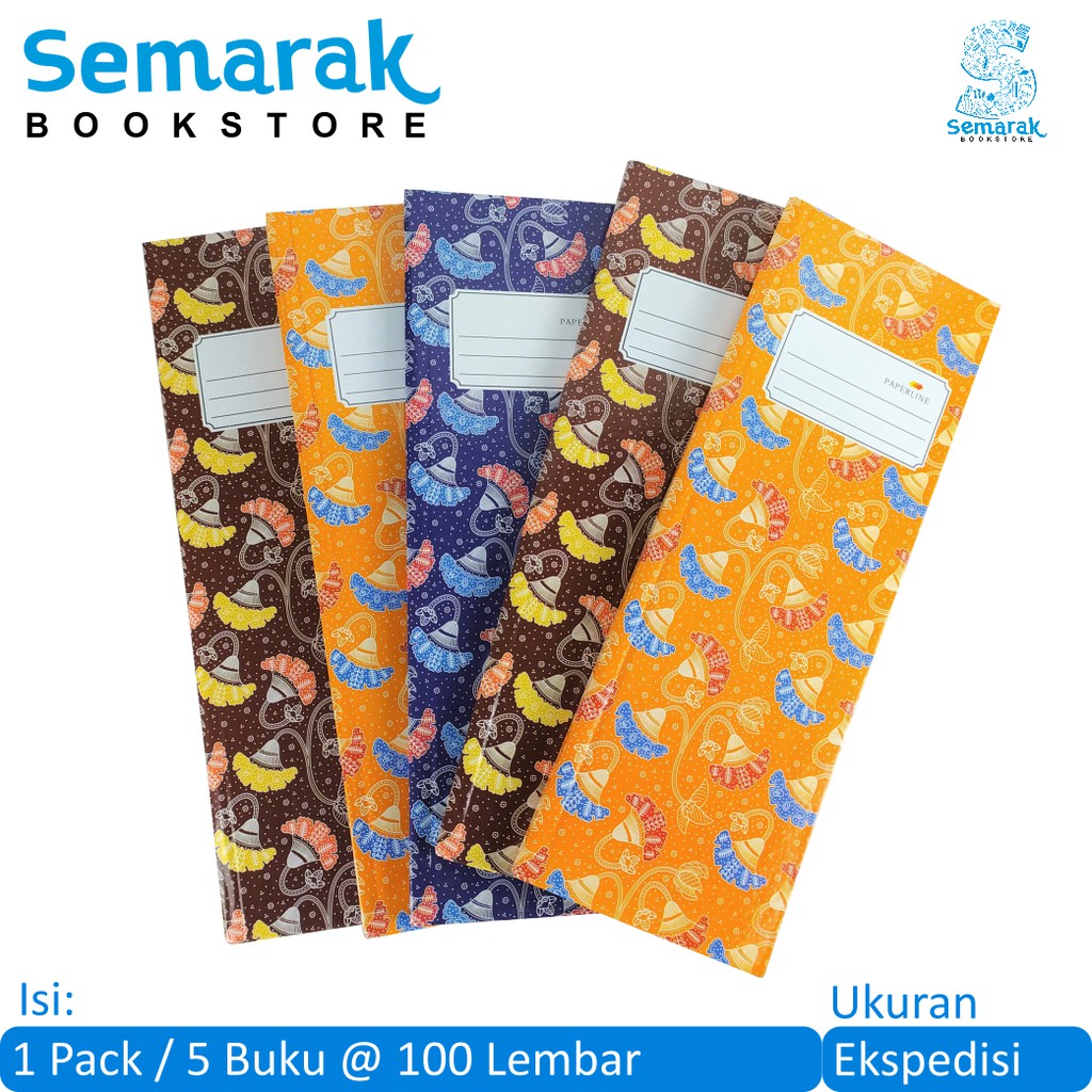 Jual Buku Tulis Sampul Tebal Paperline Hard Cover Ekspedisi 1 Pack 5