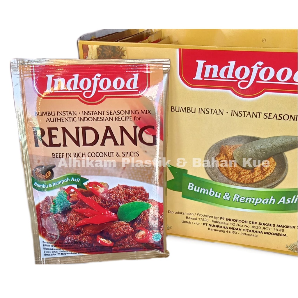 Jual Indofood Bumbu Instan Rendang Pcs 50gr Shopee Indonesia